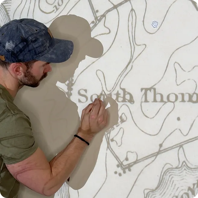 On-site projection preview